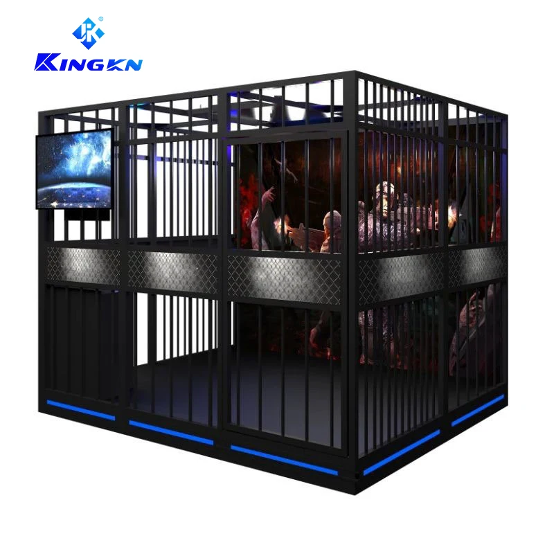 Kingkn Hot sale 9d vr virtual reality simulator equipment vr simulator multi player shooting game machine