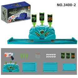 Top Seller Dinosaur Theme Movable Targets Safe Toy Gun Floating Ball Shooting Game  christmas gift