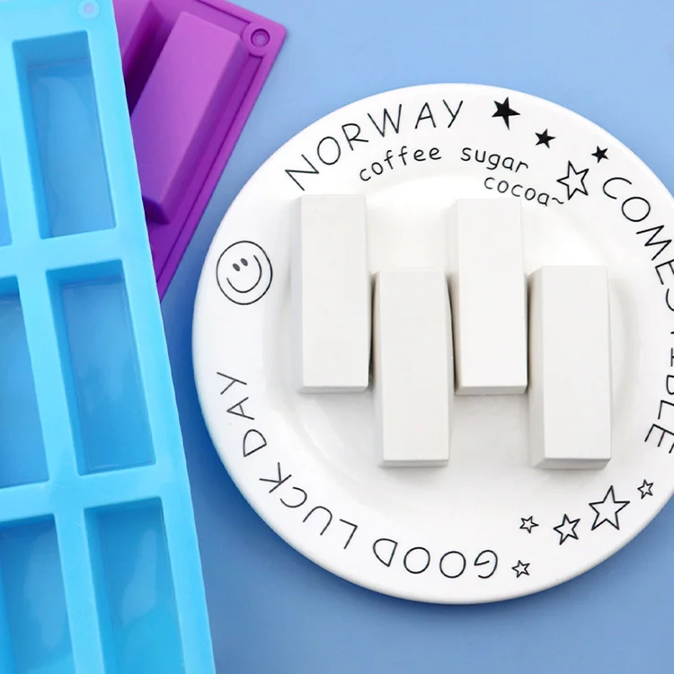 Silicone baking mold non-stick rectangular chocolate molds 3d chocolate candy molds