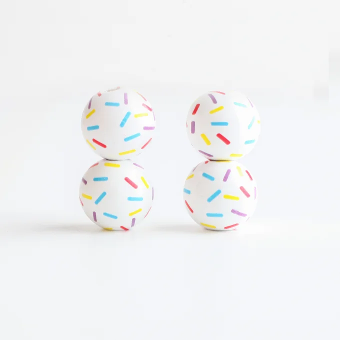 16mm Macaron colored wood beads hemp rope flow Hemato beads products DIY accessories