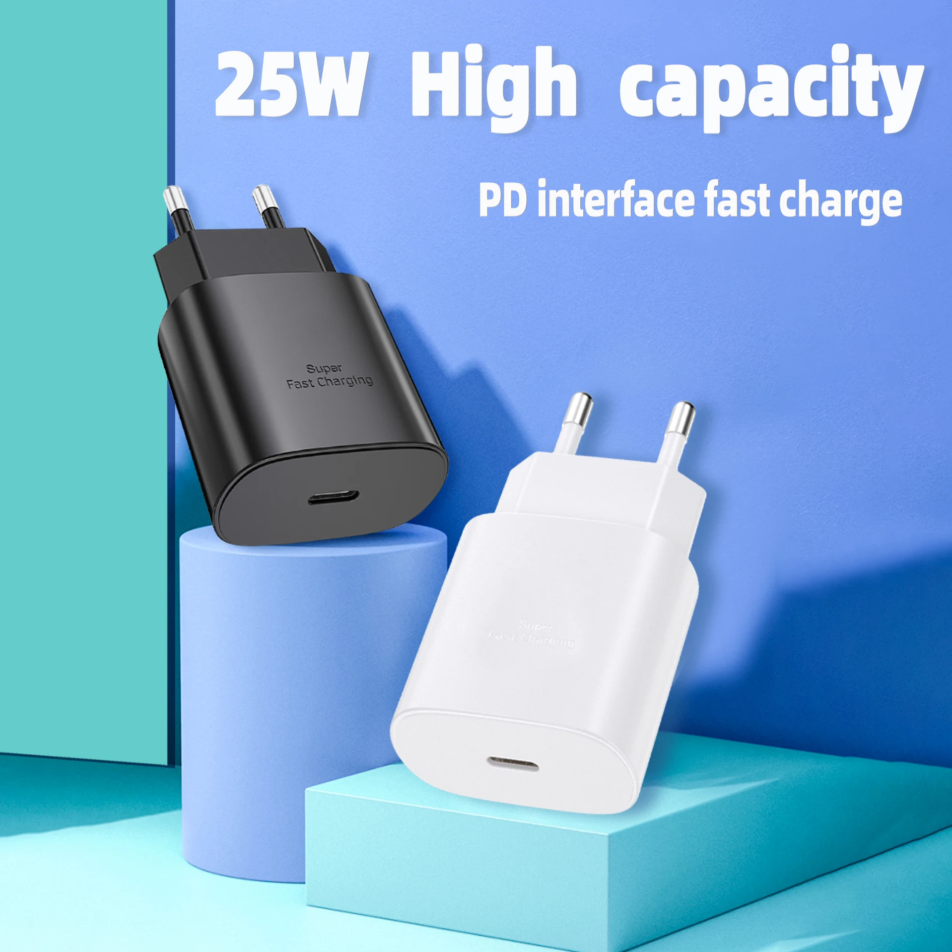 Free Sample 20W USB US EU UK AU Plug Type C Travel Adapter gan fast Charger