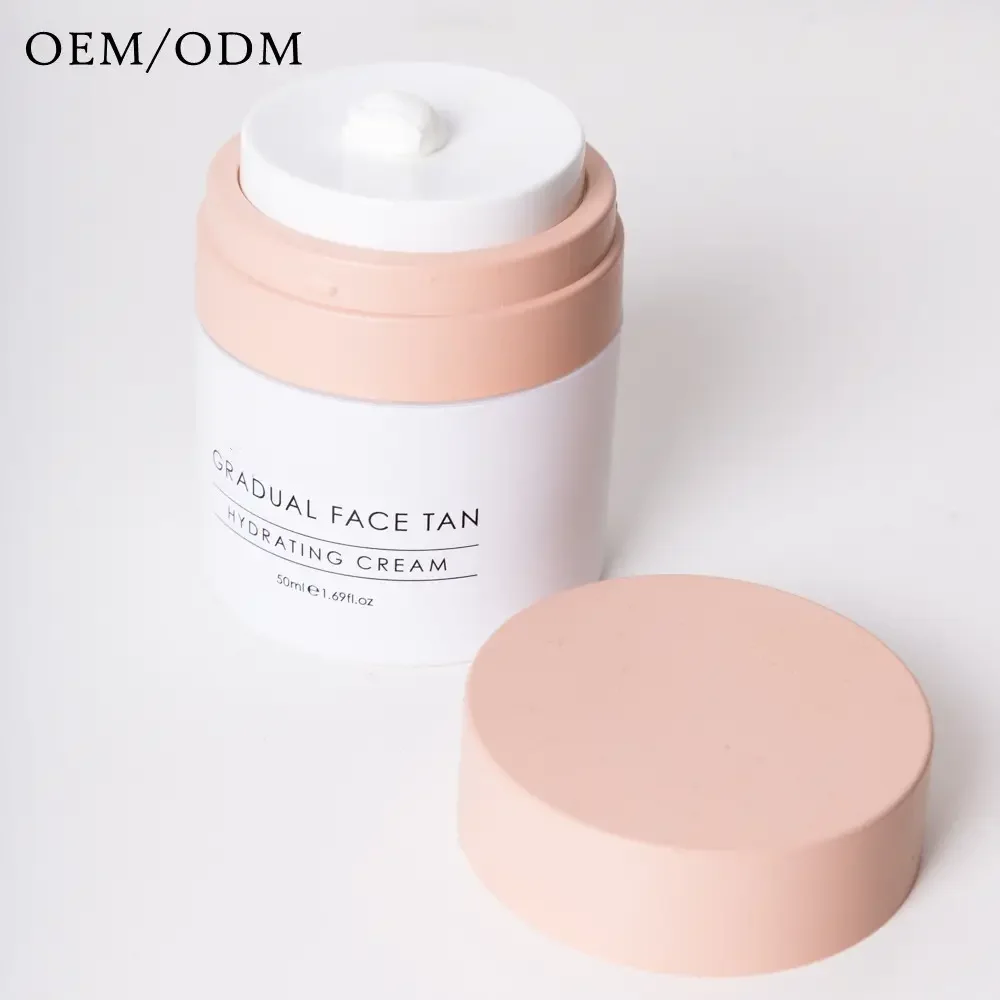 Face cream tanned cream Private Label Organic Vegan Self Tan Gradual Facial Lotion Fast Face Bronzer Tanning Cream