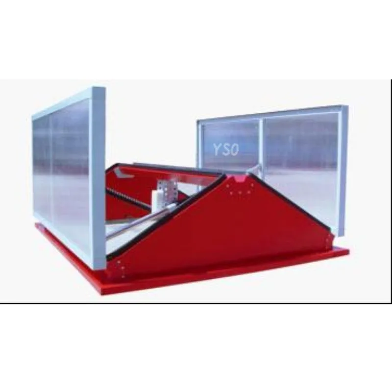 Professional Aluminum Alloy Frame And Sun Plate Lighting Decorative Dustproof sunshade rainproof Smoke Exhaust Skylights