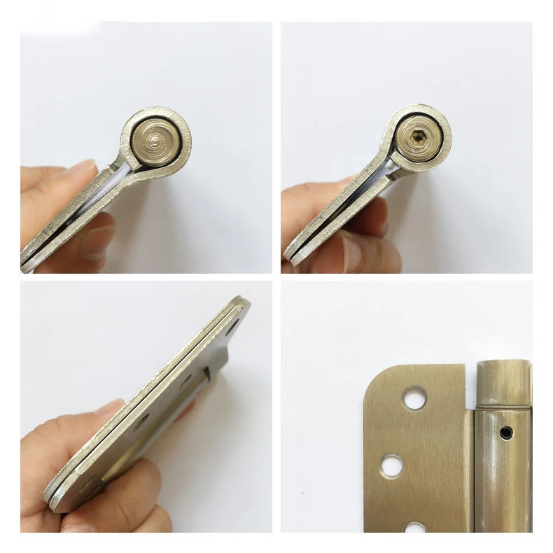 3.5 4 Inch Soft Close Swing Single Action Spring Gate Hinge American Style Automatic Self-closing Door Hinge