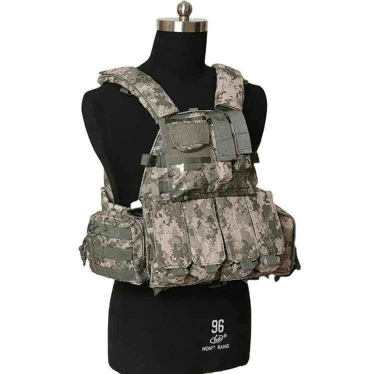 OEM custom 900D Oxford Tactical Camo Vest Outdoor Molle Personal Protective Vest
