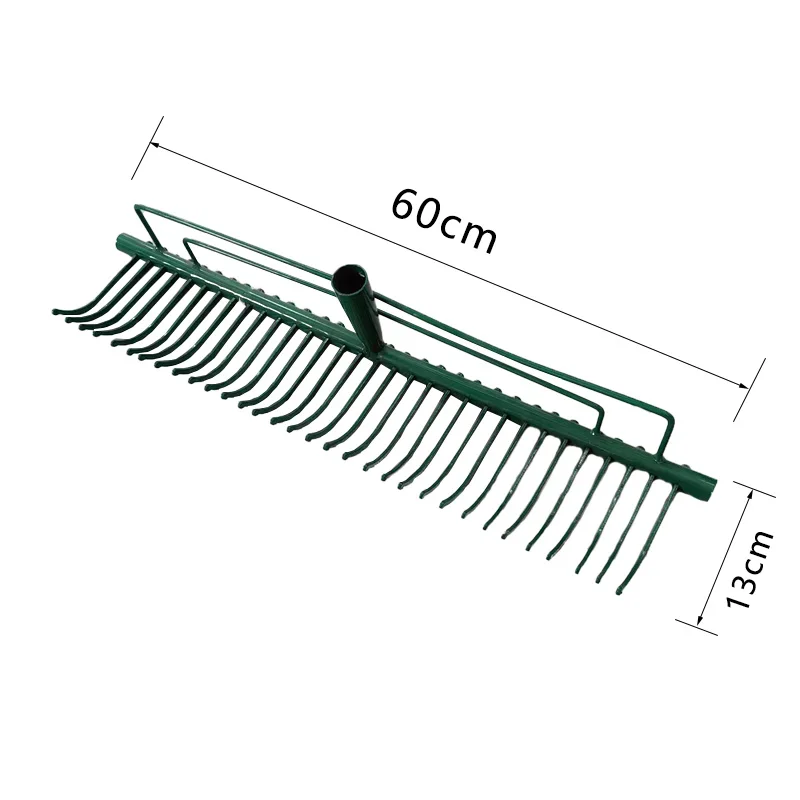 Heavy duty extendable head grass rake with Factory Hot Sale  garden leaf rake landscape rake