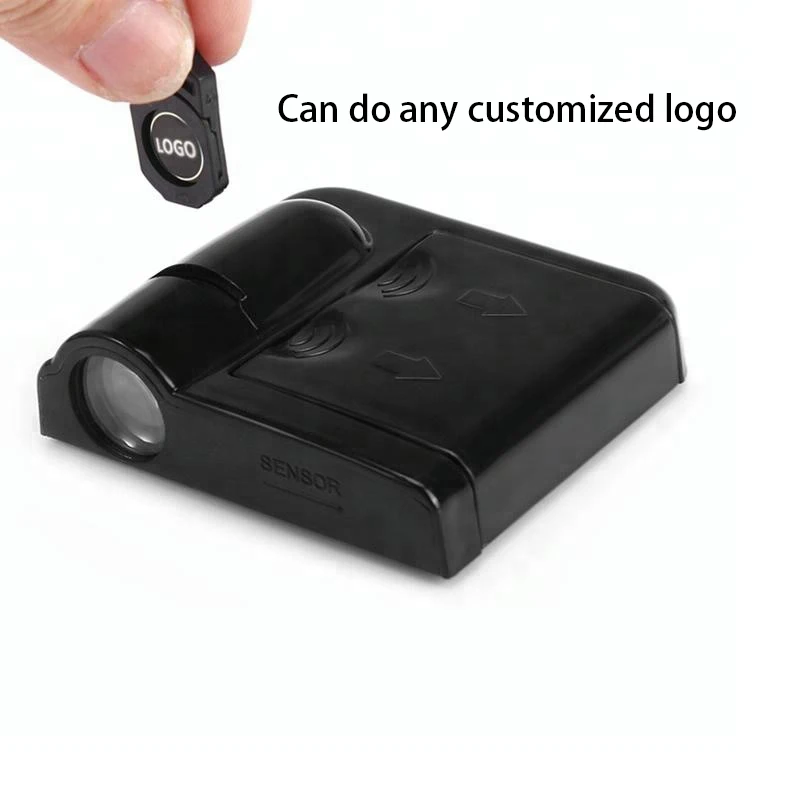 
No hole drill led car door logo projector light with customized laser logo 