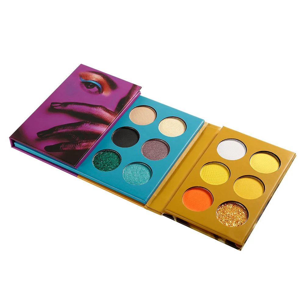 
New Arrival 24 Color Double open Private Label Custom High Pigment Eye Make-up Eye shadow Palette 