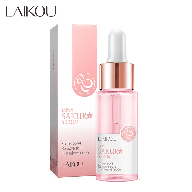 Laikou Skin Care Products 30ml Facial Whitening Sakura Skin Care Face Serum Liquid Skin Lightening Female Moisturizer Accepted