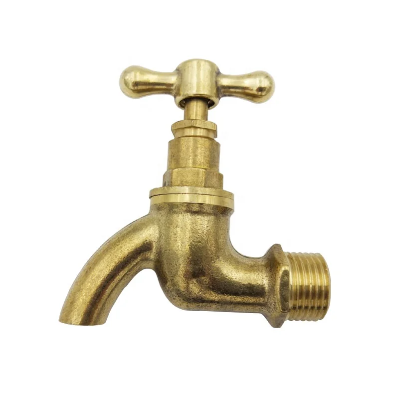 
1/2'brass forged bibcock polished cold water tap outdoor faucet good quality 