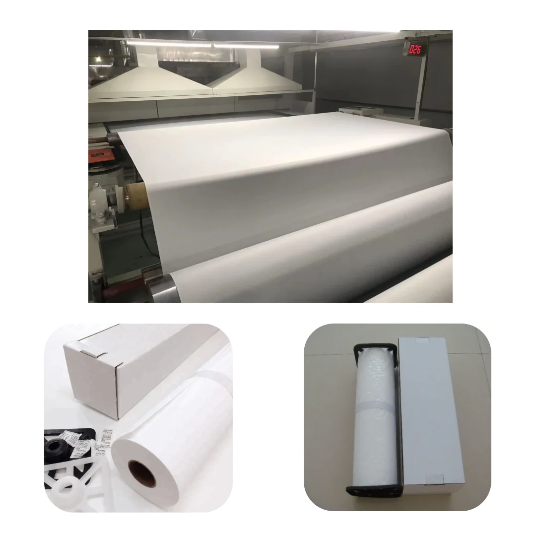 Water Resistant 390gsm 100% Cotton Glossy Inkjet Canvas Roll For Eco-solvent UV Epson Printer