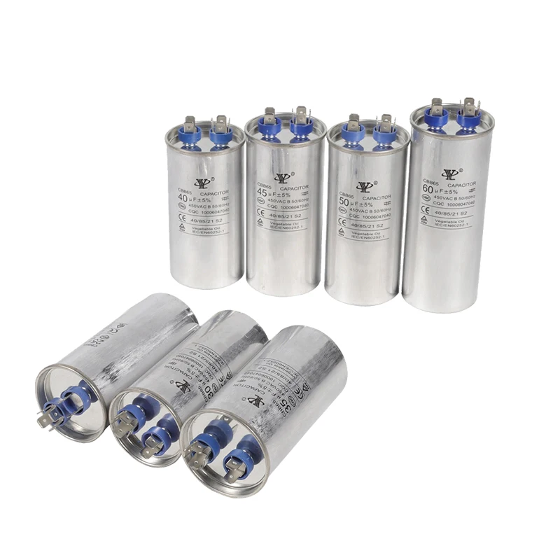 Explosion-proof Start-up Capacitor CBB65 450V 40UF High-voltage Air-conditioning Capacitor mMoisture-proof Heat Dissipation