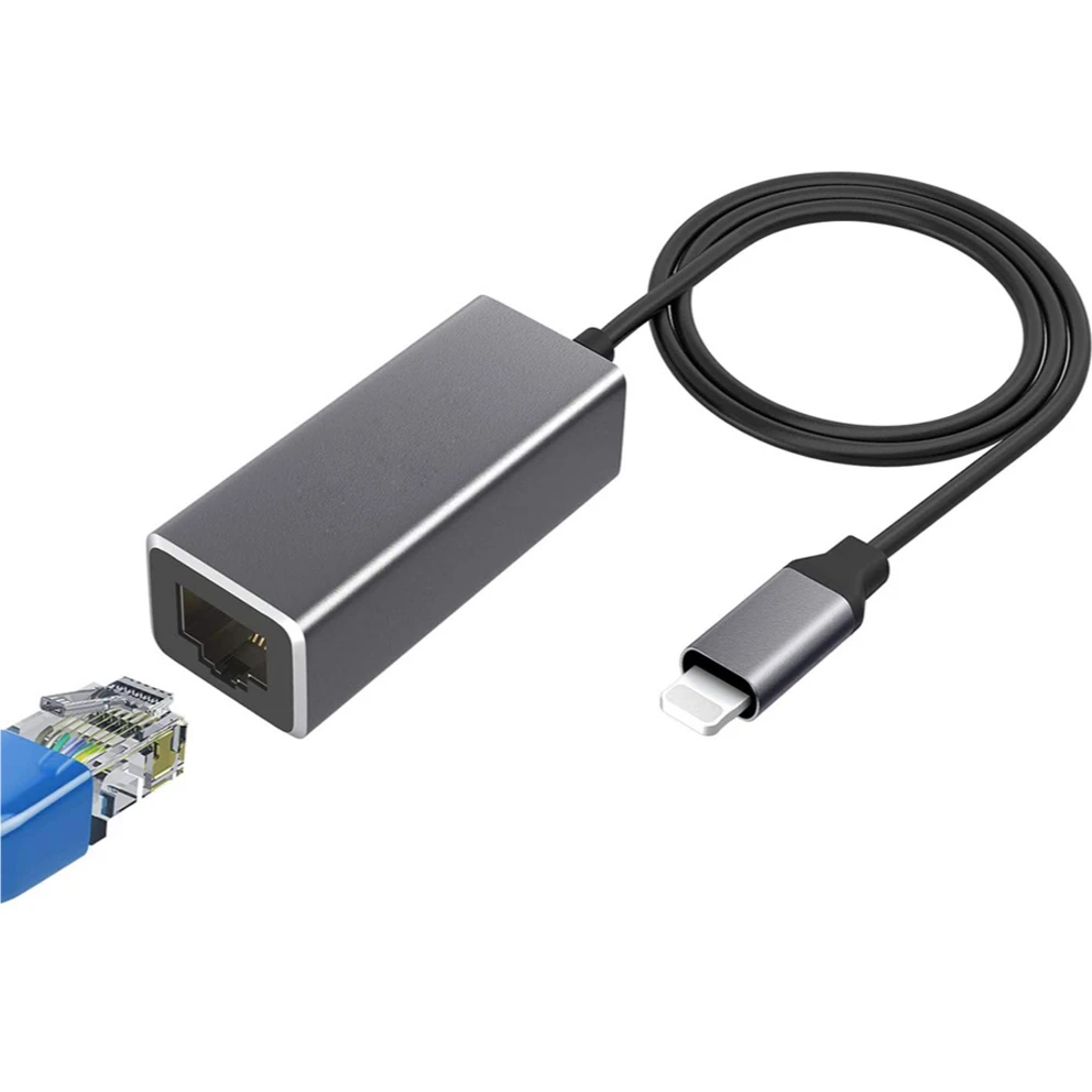High quality RJ45 Ethernet Network Adapter high speed  3.3ft/1M  LAN Cable Ethernet LAN Adapter 10/100Mbps for Phone Pad