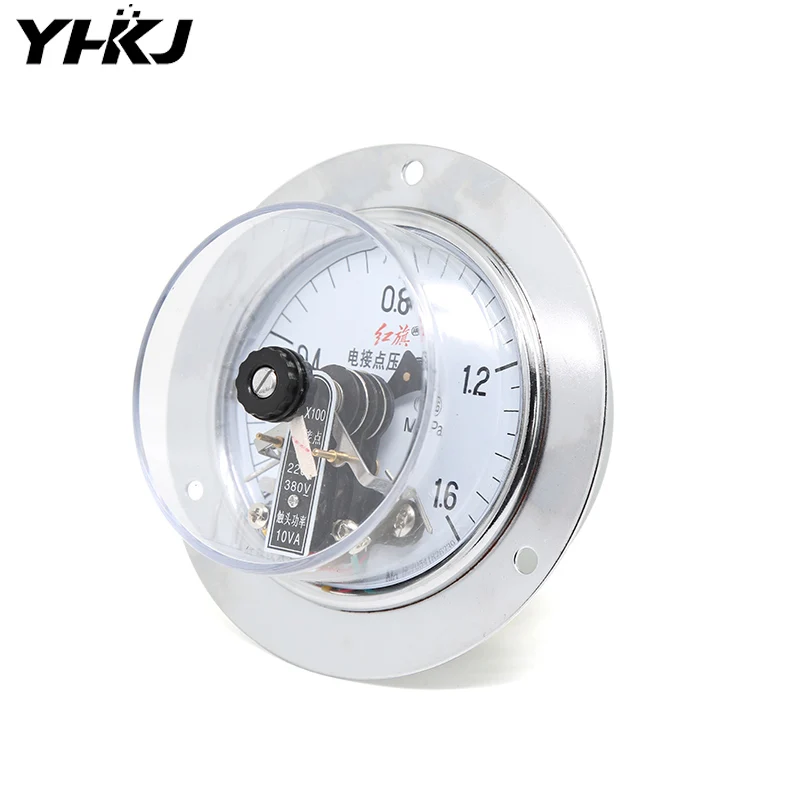 YX100ZT Magnetically Assisted Electric Contact Pressure Gauge Vacuum Gauge Pressure Controller 1/2' thread M20*1.5 100mm