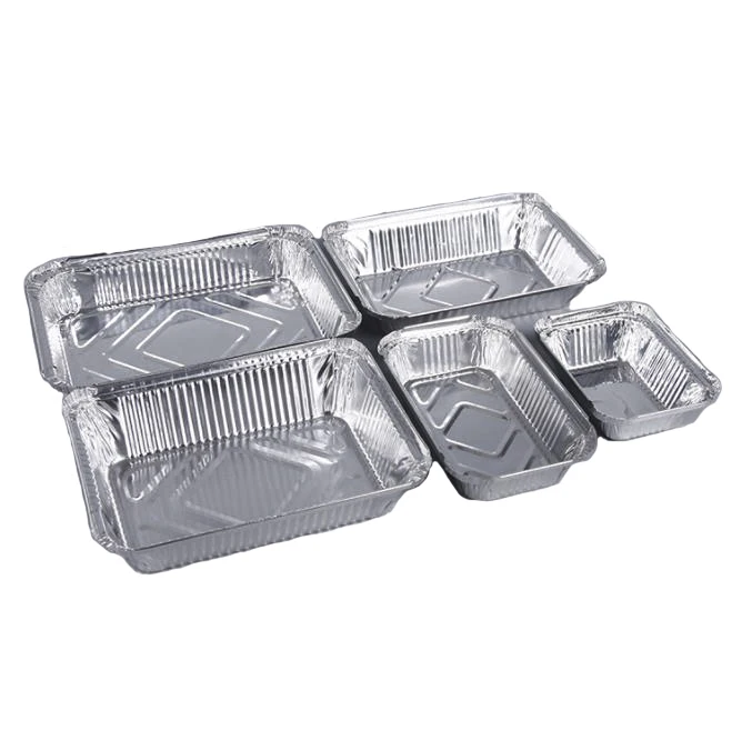 Disposable Silver Color Oval Foil Food Platters, aluminium foil plates, fish trays