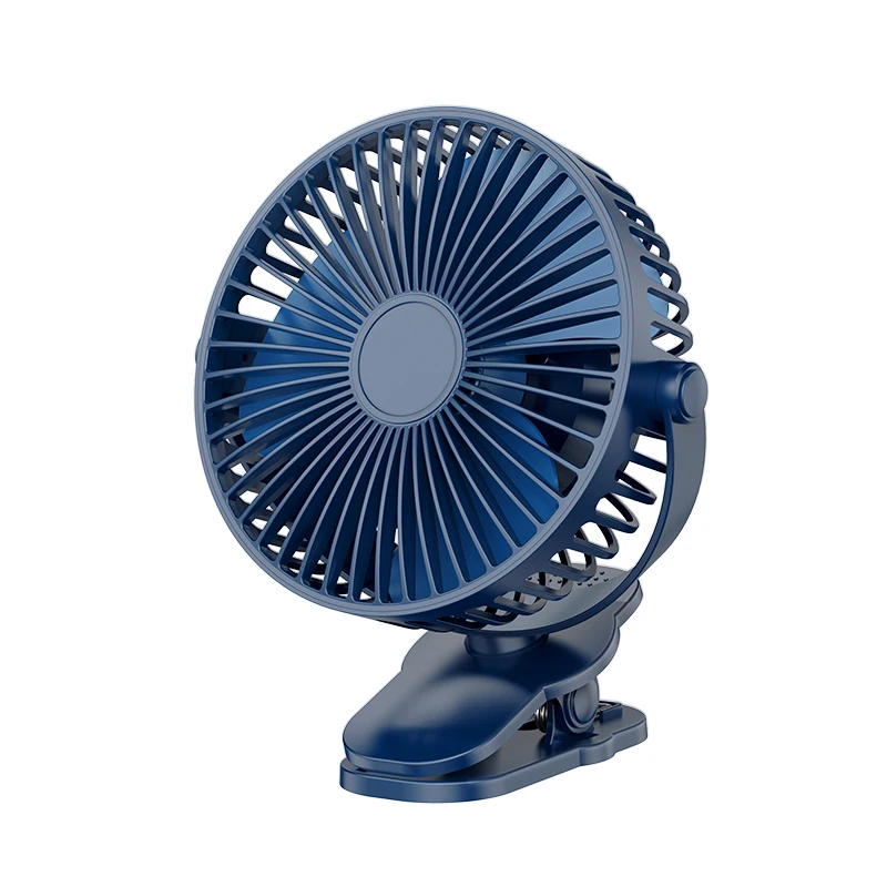 Wholesale rechargeable battery cordless portable fan table rotation mini desk clip usb Air condition Cooling Fan