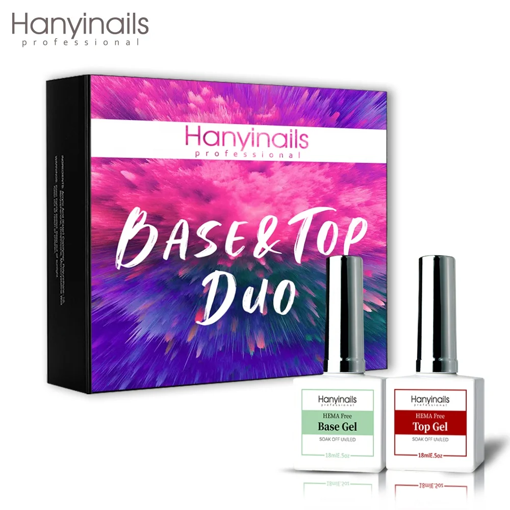 Hanyinails Nails Gel Suppliers New Design 15ml Custom Bottle Black White Solid MSDS Transparent Green Nail Polish Set Base Green