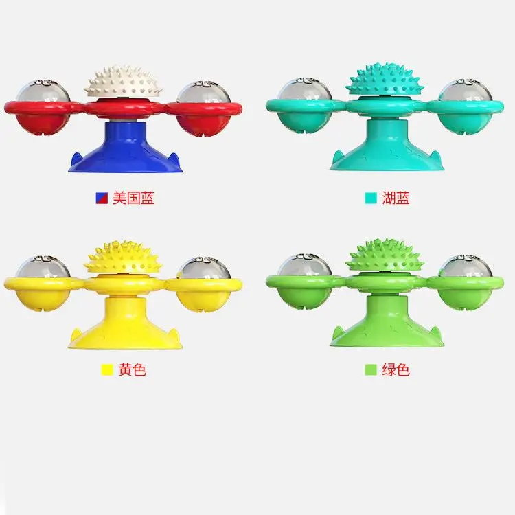 Hot Sale Funny Pet Suppliers Windmill Mint Cat Carousel Toy Interactive pet toy for cats Smart Cat Toys