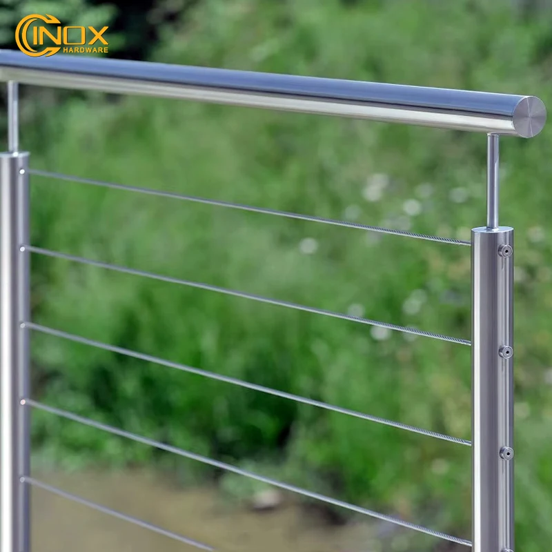 Cinox Accept Custom All Kinds Of 304L 316L Stainless Steel Cable Wire Rope Railing Rails Easy Installation
