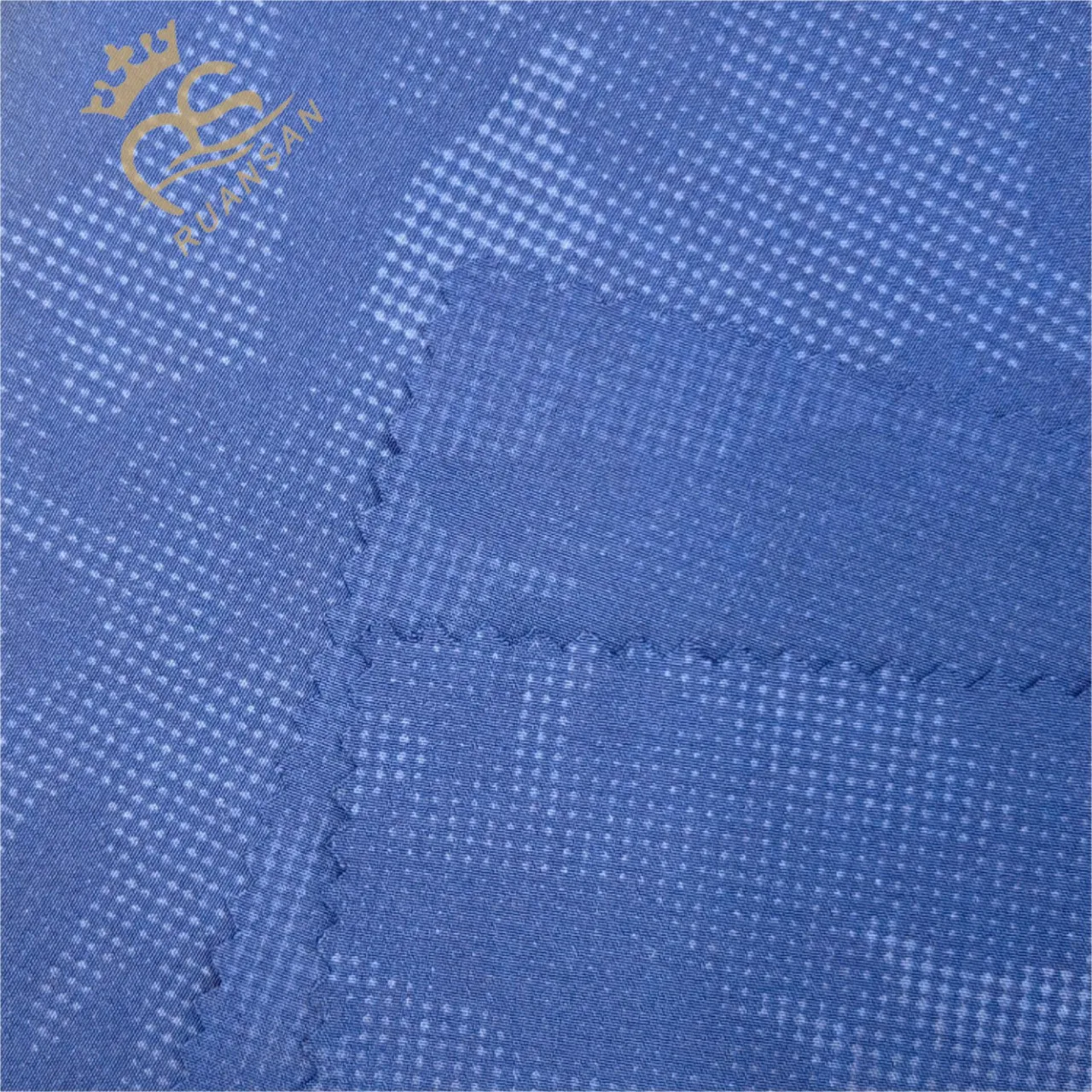 Shaoxing Ruansan Woven Fabric 100D 4 Way Stretch emboss Hotsale Plain Pattern Single NS Fabric