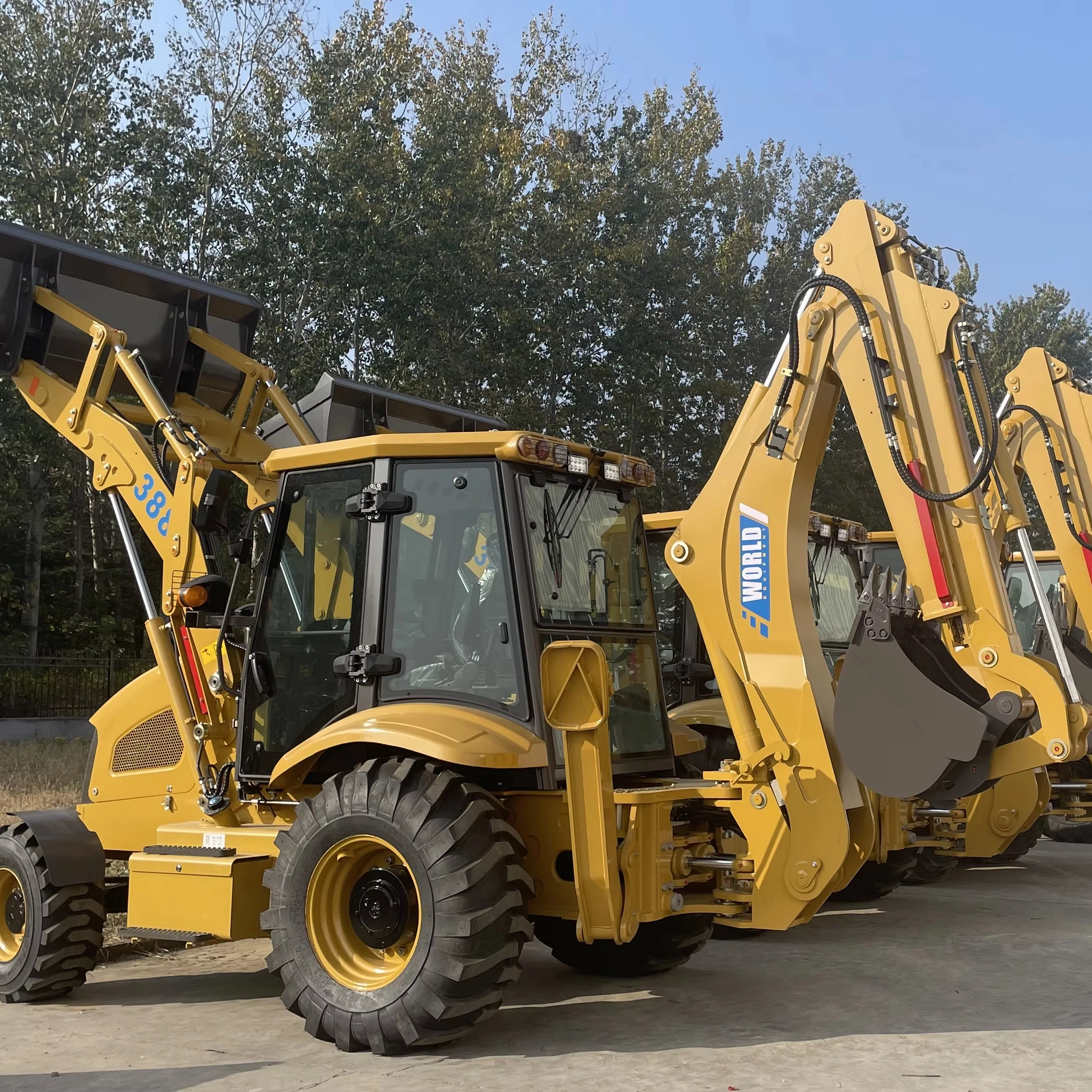 388 Backhoe Excavator Loader Digger Backhoe Loader With Breaker Hammer