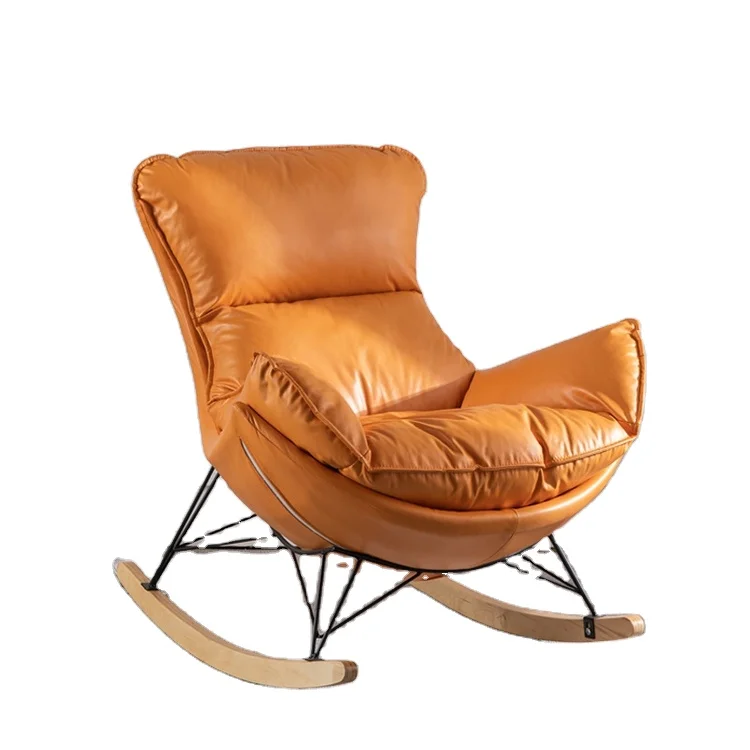 Factory Cheap Price Living Room Modern Luxury Zero Gravity Adult High Back Sofa Arm Chair Wooden Leisure Rocking Recliner Chair