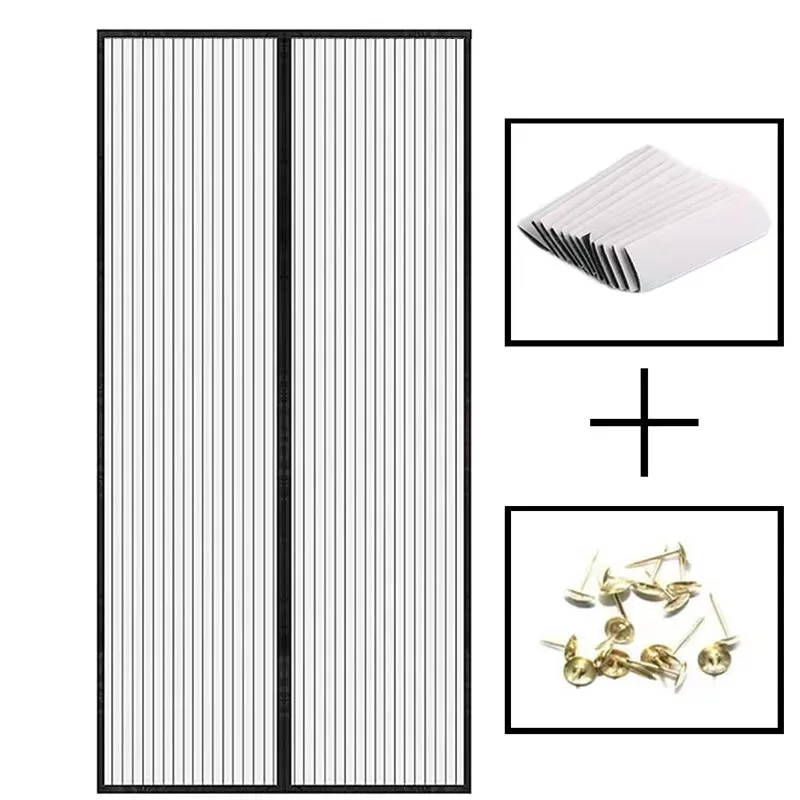 Summer Magnetic MMosquito proof door curtain Magnetic gauze door curtain Kitchen Indoor Insect Fly Mosquito Proof Curtain