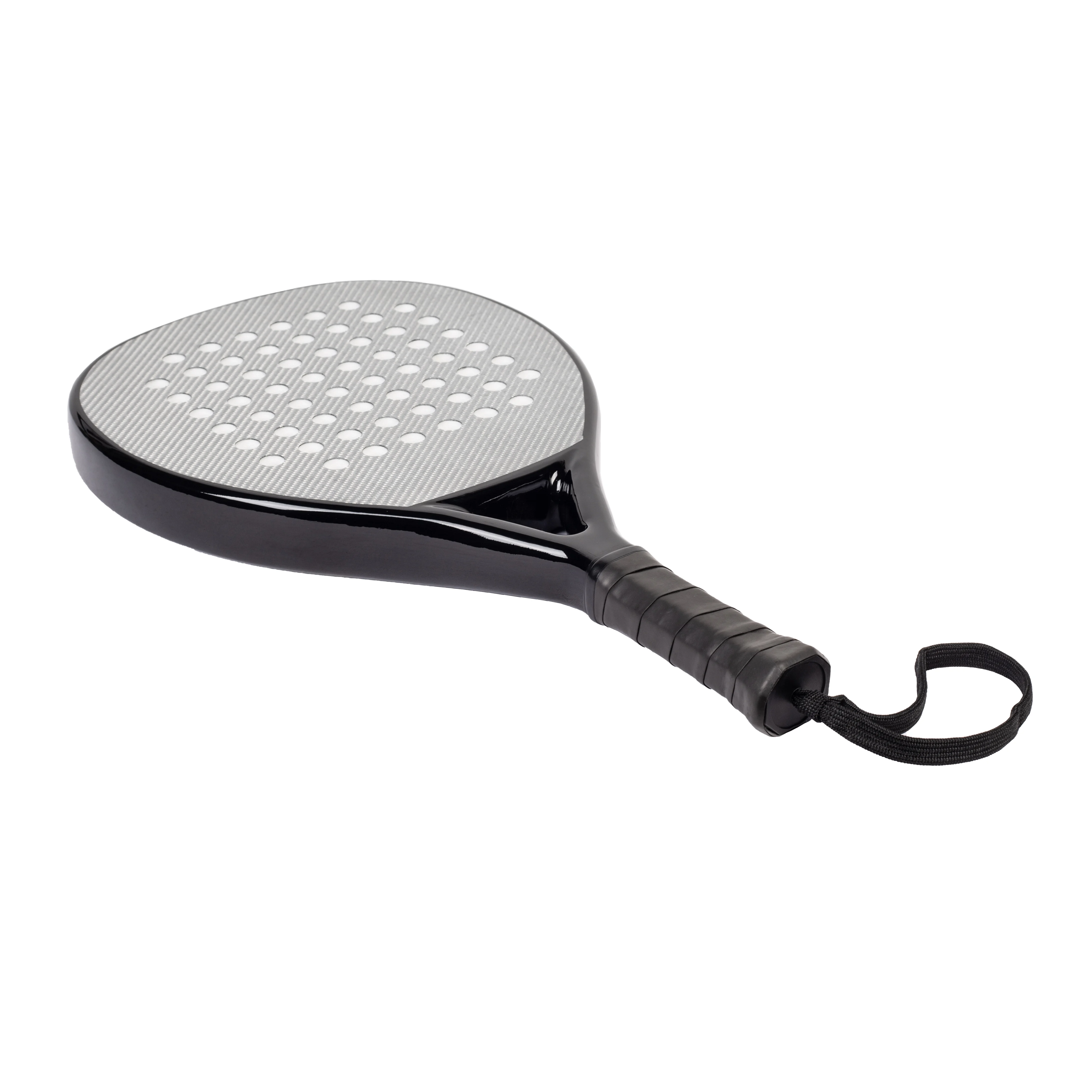Professional Durable Padel Tennis Raquete Racket Paddle Padel Racket Full Carbon With Silver Cloth Customized Logo