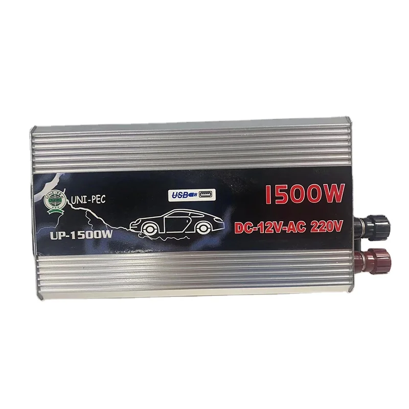 High Quality Custom DC 12v To AC  220v 1500w High Power Inverter Off Grid Solar Inverter Pure Sine Inverter