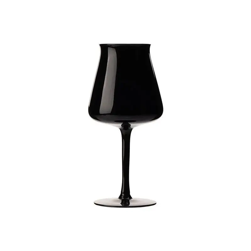 Wedding Tall Custom Logo Holiday Black Glass Wine Glasses Cups