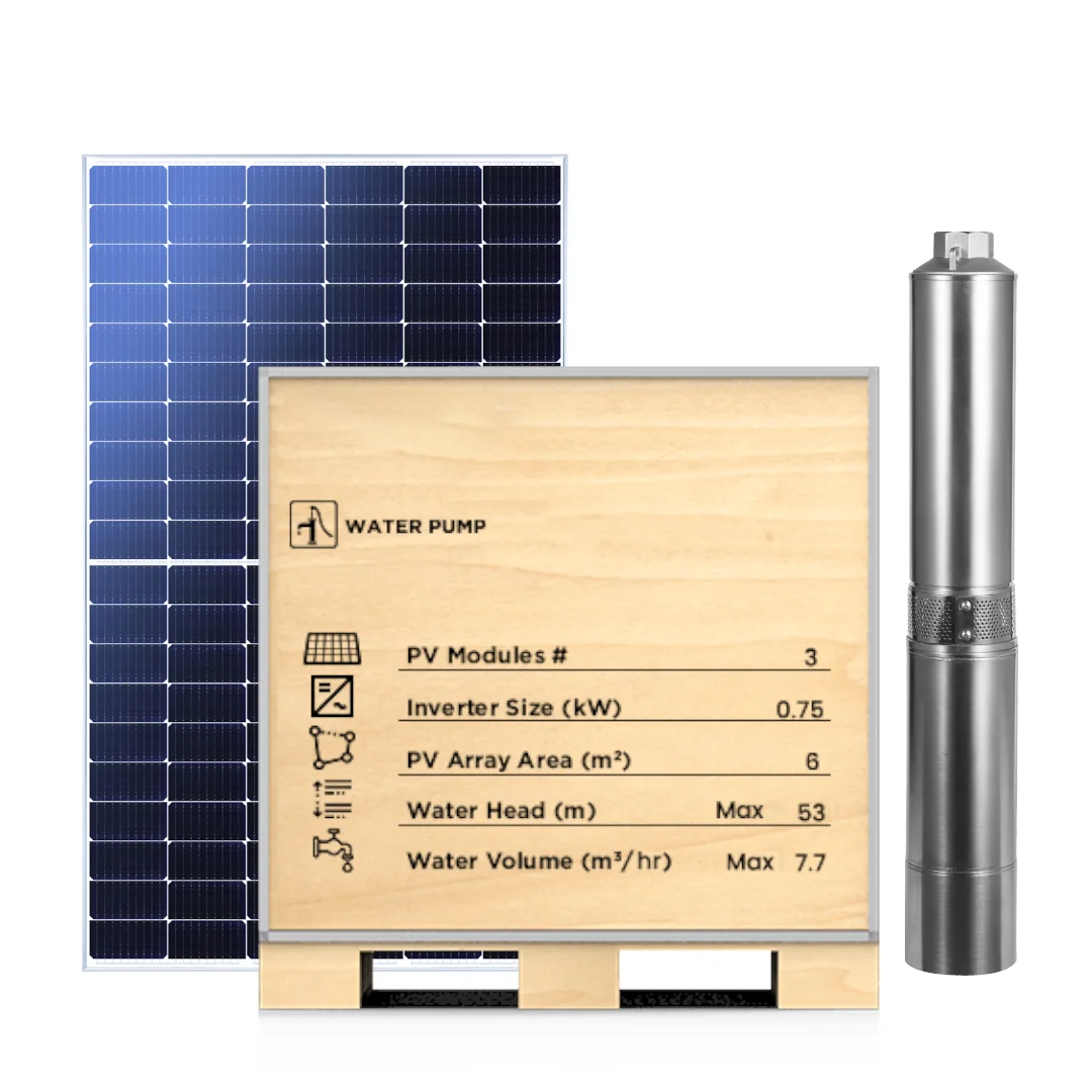 0.75HP SOLAR WATER PUMP KIT with smart APP monitor and solar mounting system off-grid solar system solar water pump for home