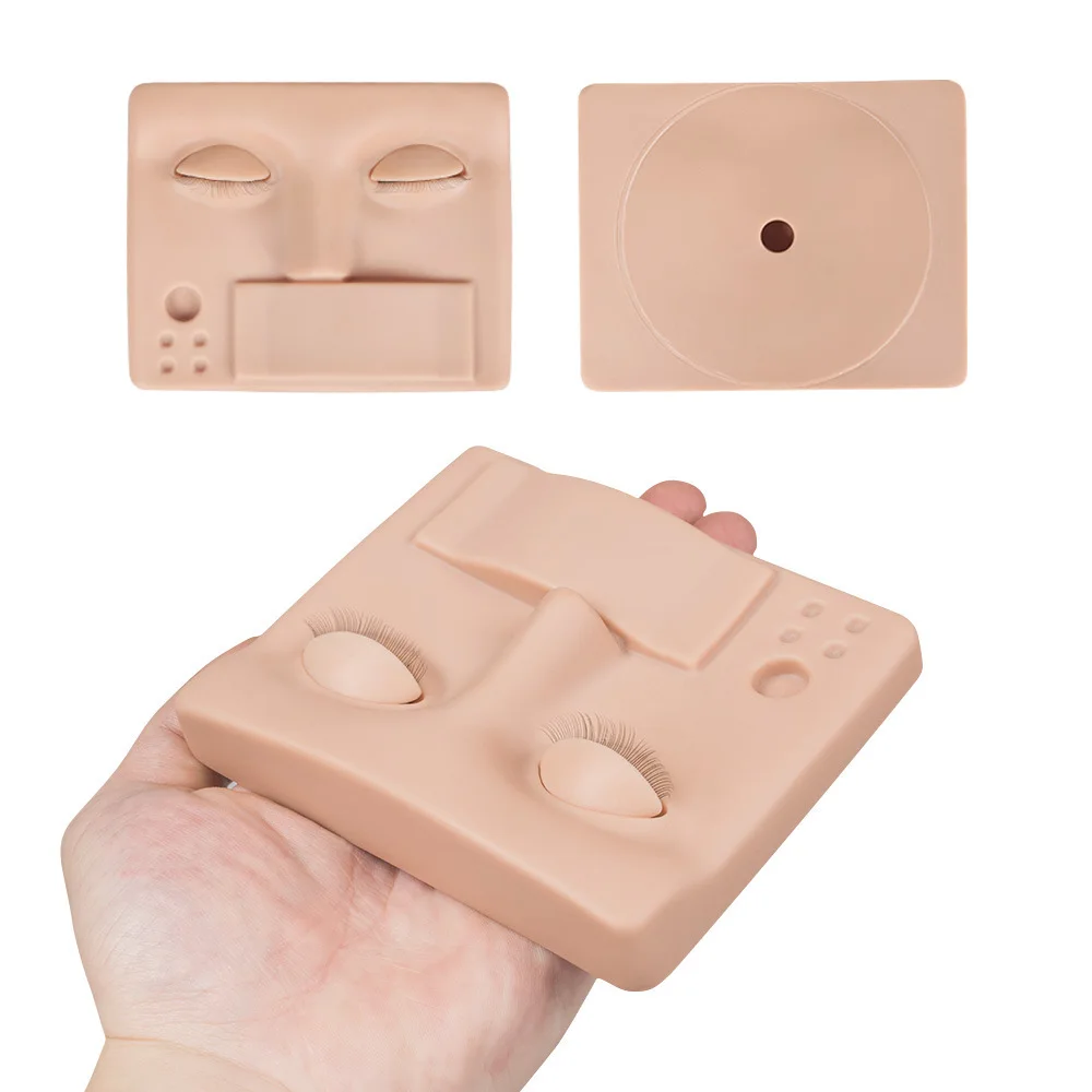 Custom Logo Advance Lash Extension Training Practice Mannequin Silicone Eyelash Extension Training Mannequin Head