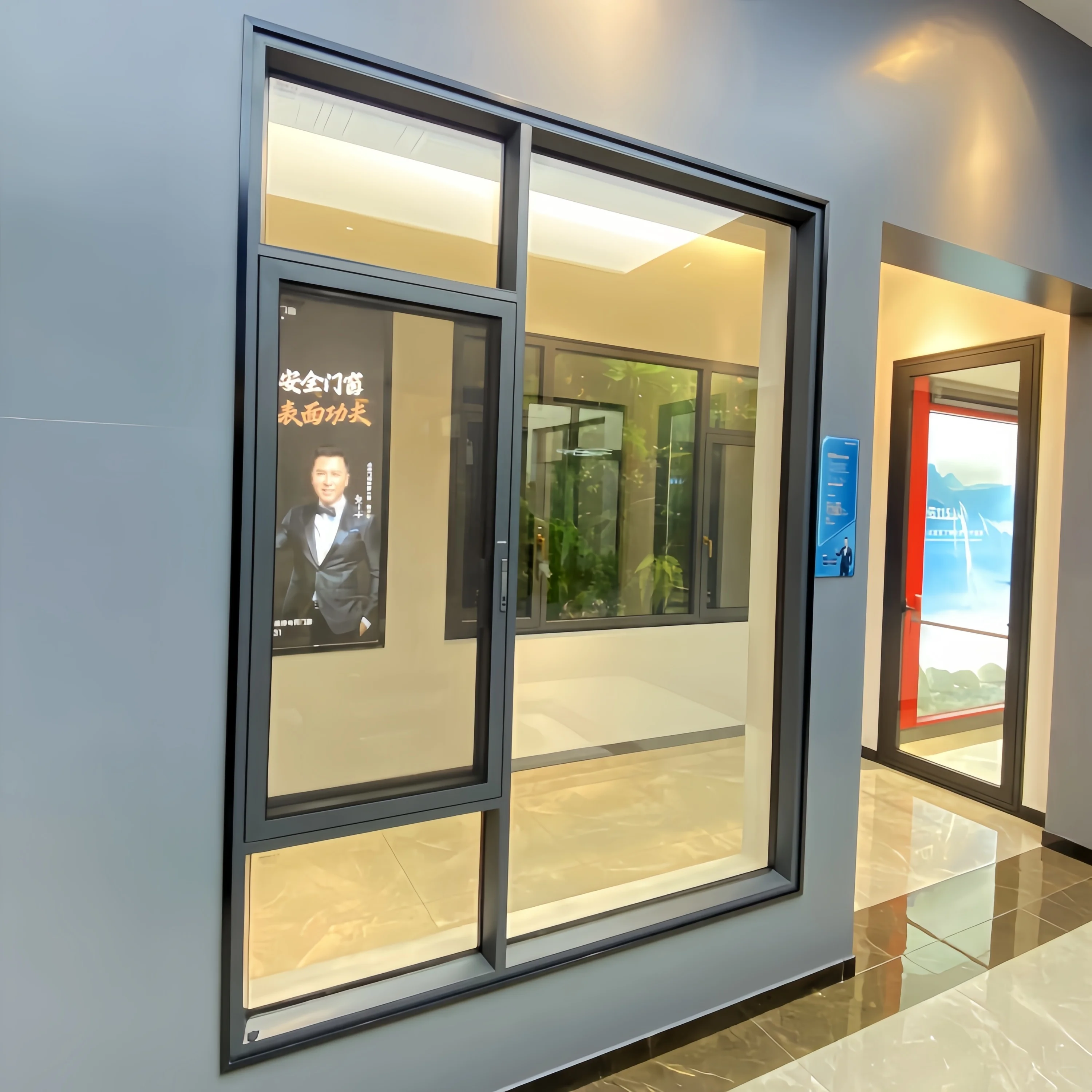 customized Commercial Residential Thermal Break Aluminium Windows Narrow Frame waterproof soundproof Casement Window for sale