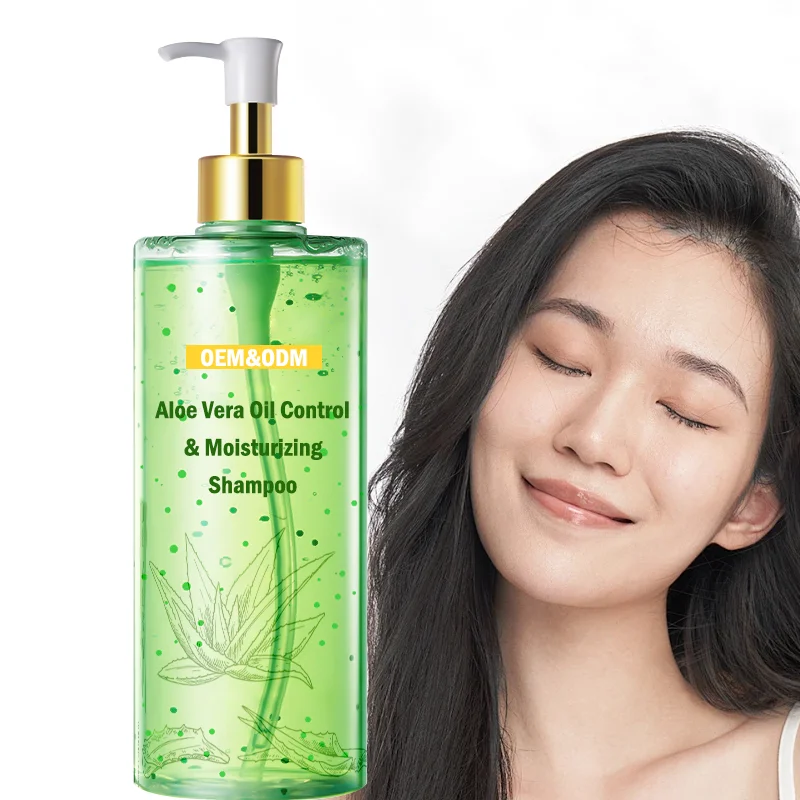 Natural Herbal Aloe Shampoo Improves Dry Splitting, Sulfate Free Shampoo 500ml Shampoo for Men and Women