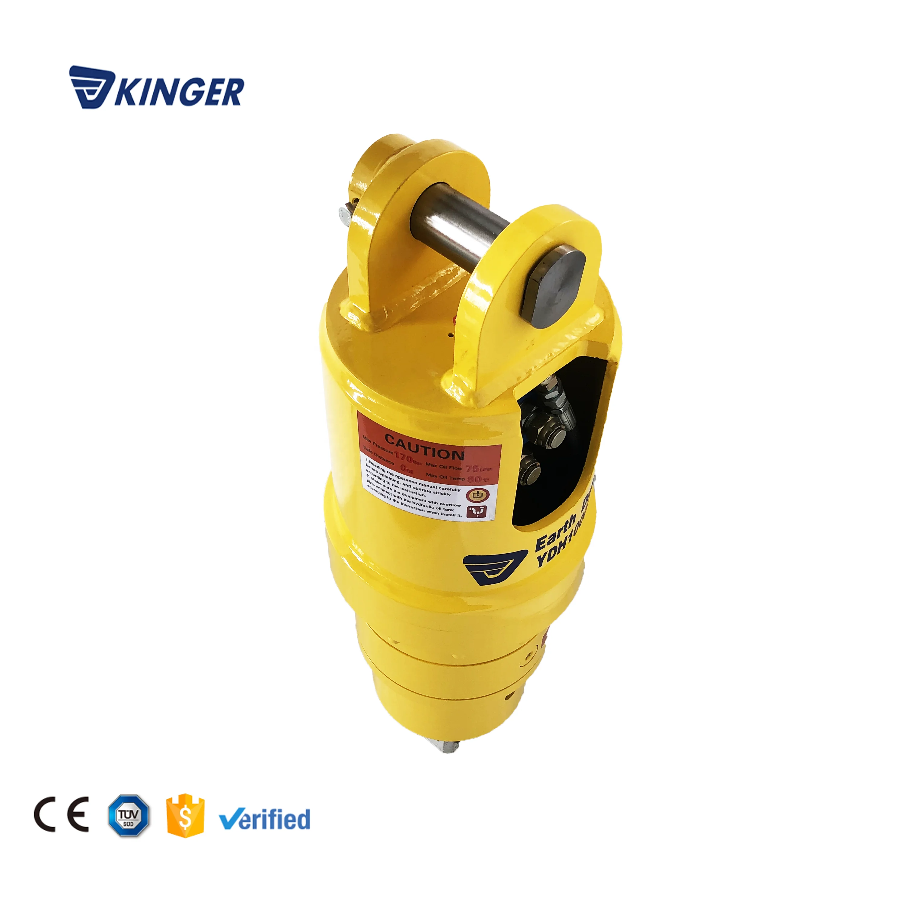  KINGER post hole digger excavator pole auger loader