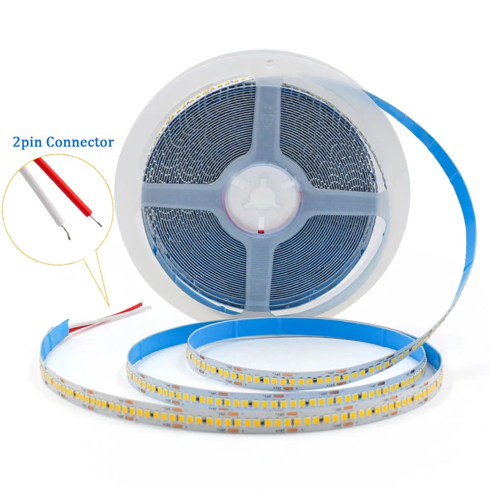 LED bar light DC 12V 2025 132 LEDs IP20 led strip light with no soldering 12metere flexible for Indoor cabinet light