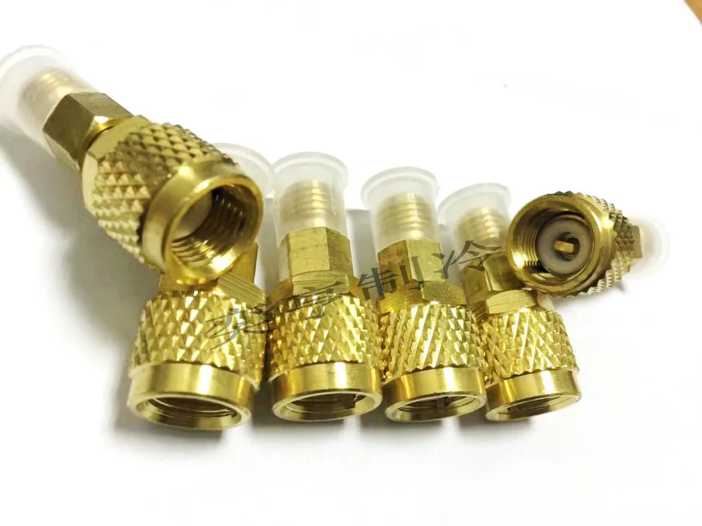 Rigid R410a adapter with decompressor and valve/high quality brass r410a refrigerant adapter