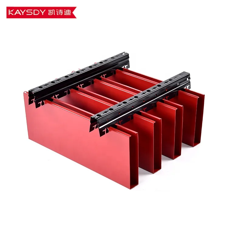 Interior Decor Aluminum Strip Baffle Linear Ceiling panel Suspended Metal Ceiling False Ceiling Design for Living Room Hall Mall