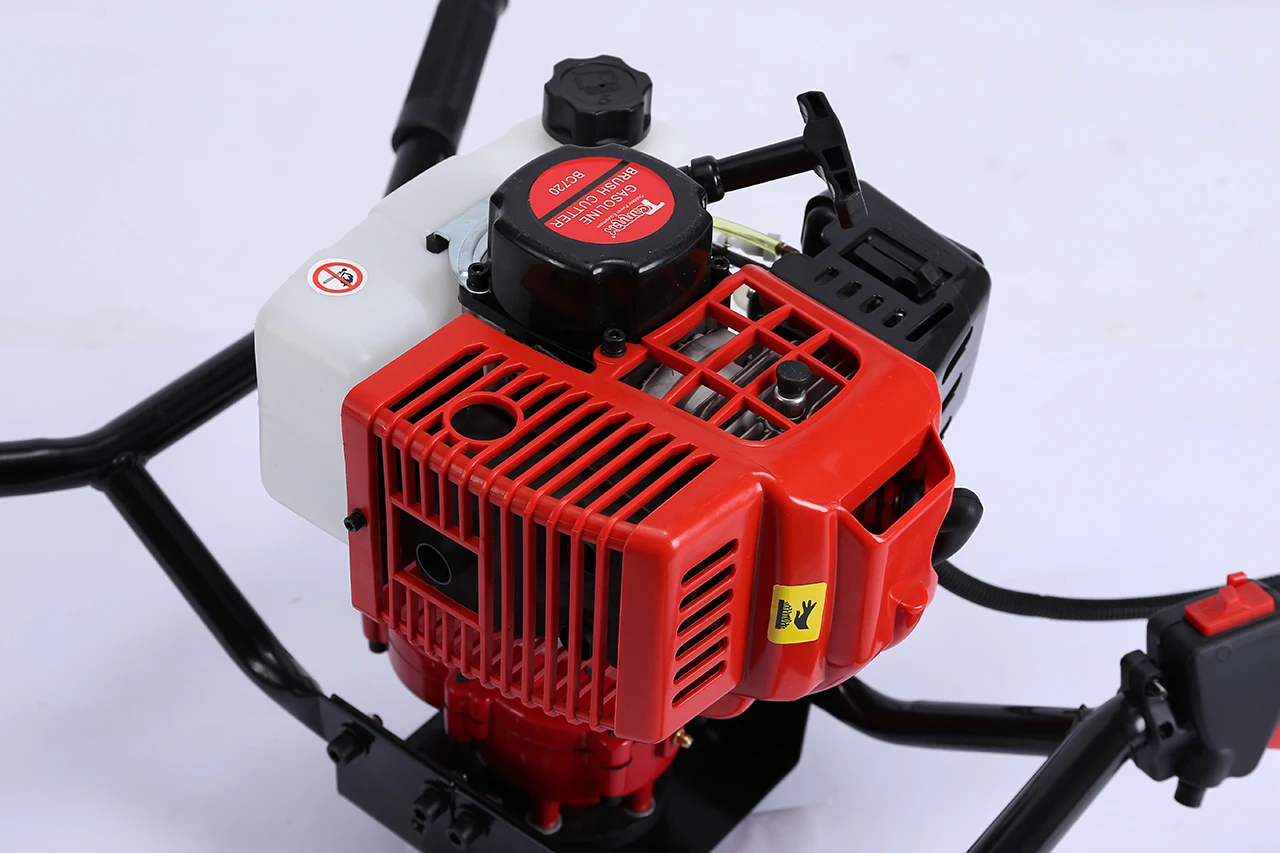 Portable CE 52cc gasoline hand 2 stroke multi size drill post earth ice soil auger