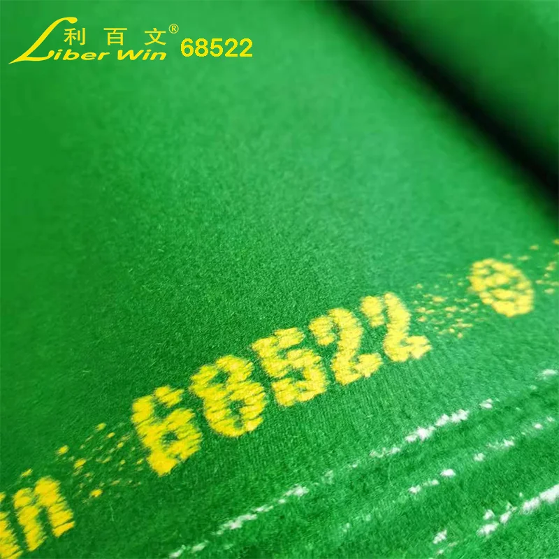 Manufacture supply Liberwin 68522 pool snooker table felt napped cloth for good club and player practice use cloth
