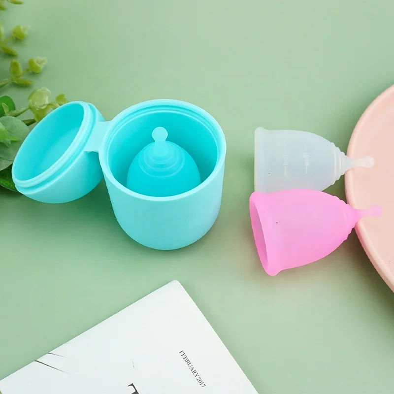 Custom Medical Grade Silicone Menstruation Reusable Copa Menstrual Cup Set