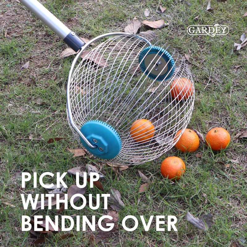 Durable Long Handle Lightweight Garden Tool Harvester Fruit Picker Nut Gatherer