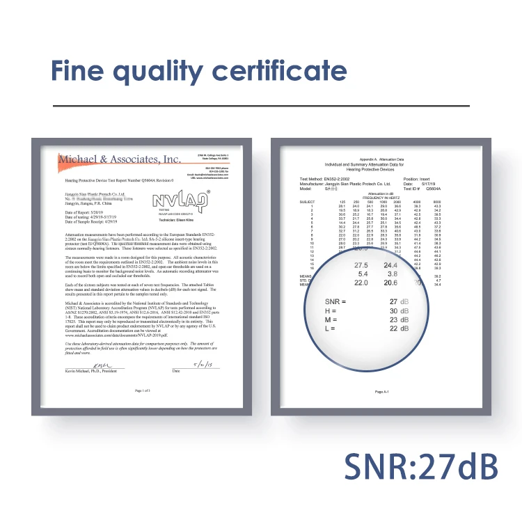 Moldable Earplugs with paper box and plastix box