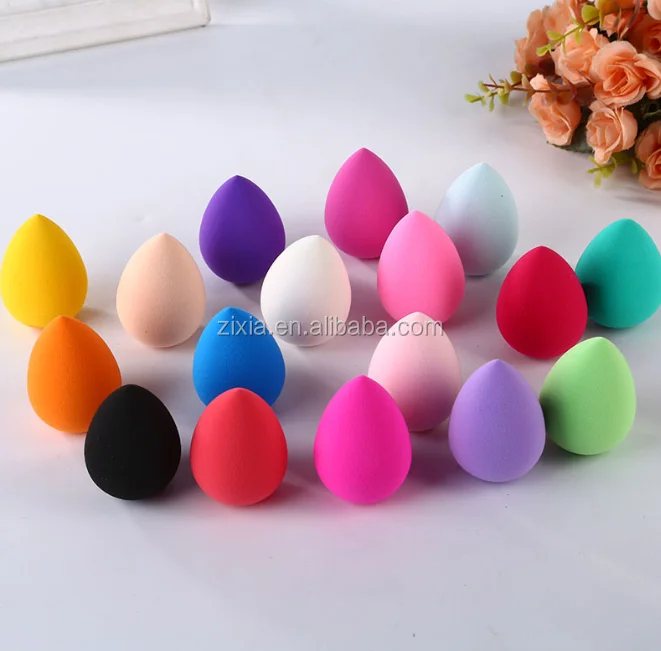 
wholesale makeup china cheap price tear drop makeup sponge opp bag packing cosmetic remover sponge 
