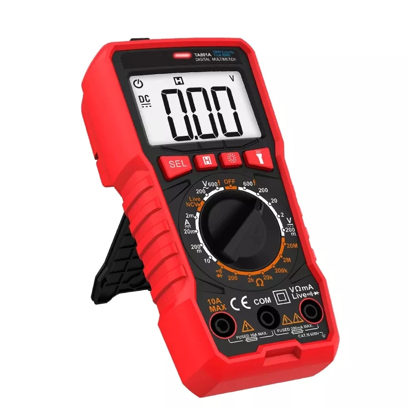 TA801A Ncv Ac Dc Ohm Hz Smart Manual Range Digital Multimeter Tester