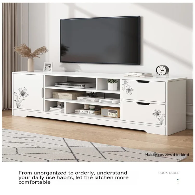 Modern Minimalist Light Luxury Coffee Table Wall TV Cabinet Living Room Furniture Glamour Stand