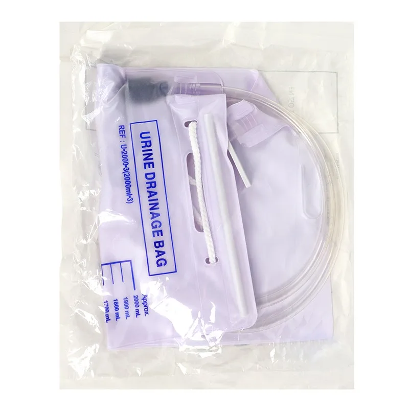 High quality disposable medical grade PVC sterile urine bag catheter urine drainage bag