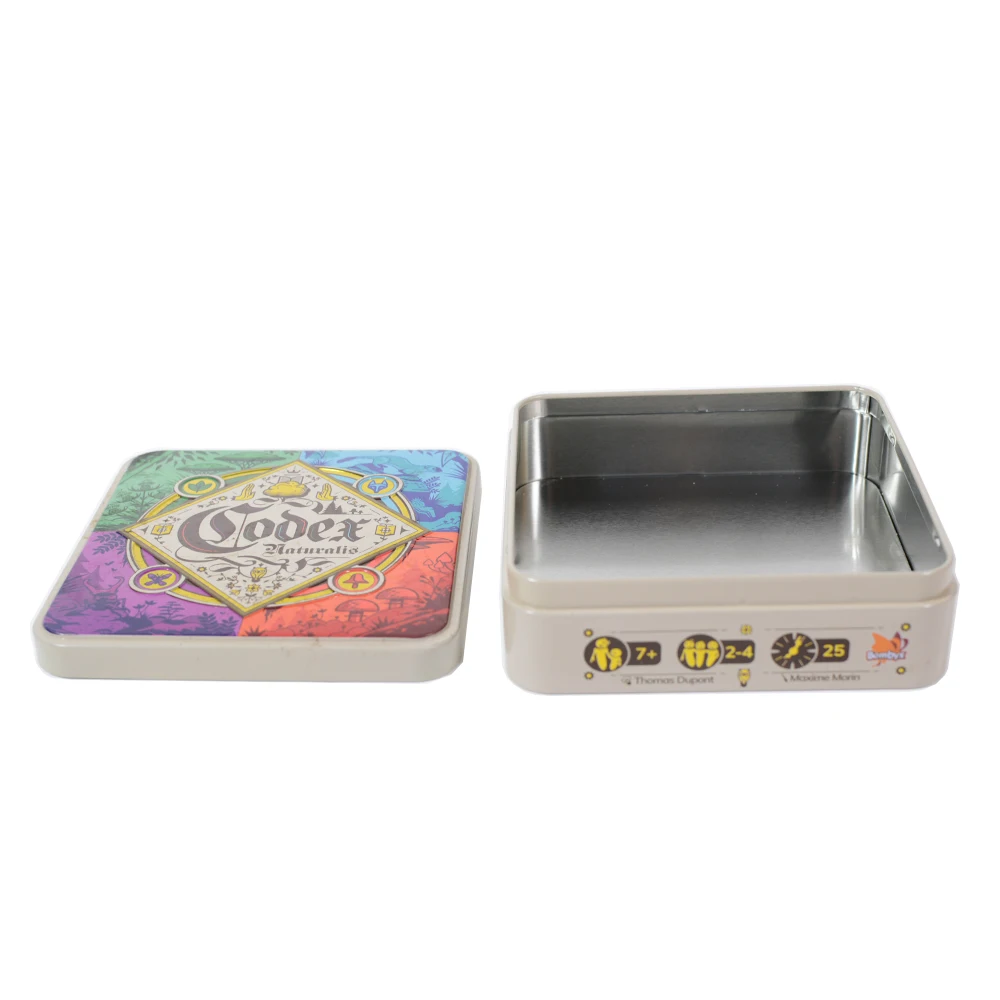 Factory Custom Cartoon Food Metal Tinplate Tin Box Candy Snacks Biscuit Tea Gift Packaging Tin Cans Cookie Container Iron Box