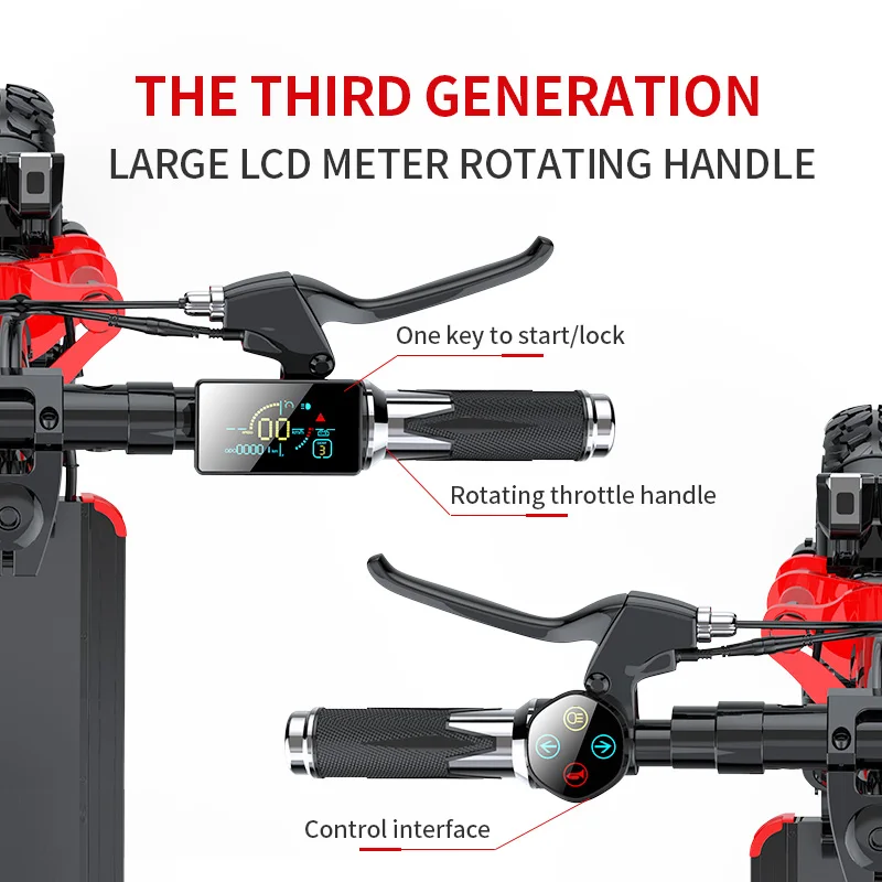 SEALUP Q18 48V 500W 12-INCH ADULT OFF-ROAD FOLDABLE ELEKTRO SCOOTER FRAME AND ACCESSORIES FOR SALE