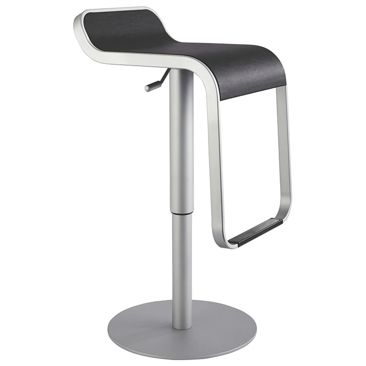 Лидер продаж, офисный кофейный ресторан из нержавеющей стали, высокий стол, поворотный подъемник, черный высокий барный стул, стул